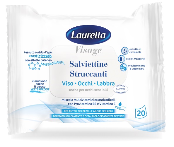 LAURELLA VISAGE SALVIETTINA STRUCCANTE 20 PEZZI - FarmaLucia