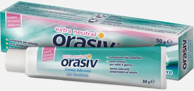 ORASIV EXTRA CREMA NEUTRAL ADESIVA PER PROTESI DENTARIA 50 G - FarmaLucia