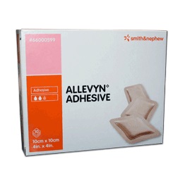 MEDICAZIONE ALLEVYN ADHESIVE 10 CM X 10 CM 10 PEZZI - FarmaLucia
