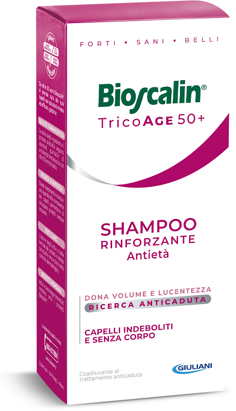 BIOSCALIN TRICOAGE SHAMPOO RINFORZANTE ANTIETA' 200 ML - FarmaLucia