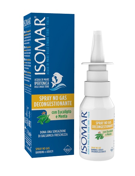 ISOMAR SOLUZIONE ACQUA MARE NASO IPERTONICA NASO SPRAY DECONGESTIONANTE 30 ML - FarmaLucia