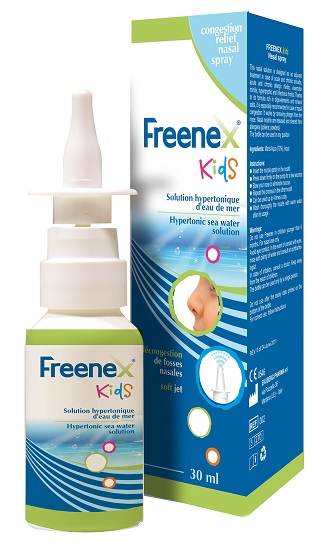 FREENEX IPERTONICO KIDS SPRAY NASALE CON ACQUA DI MARE 30 ML - FarmaLucia