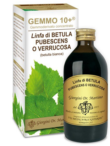 GEMMO 10+ BETULLA B LINFA 200 ML LIQUIDO ANALCOLICO - FarmaLucia