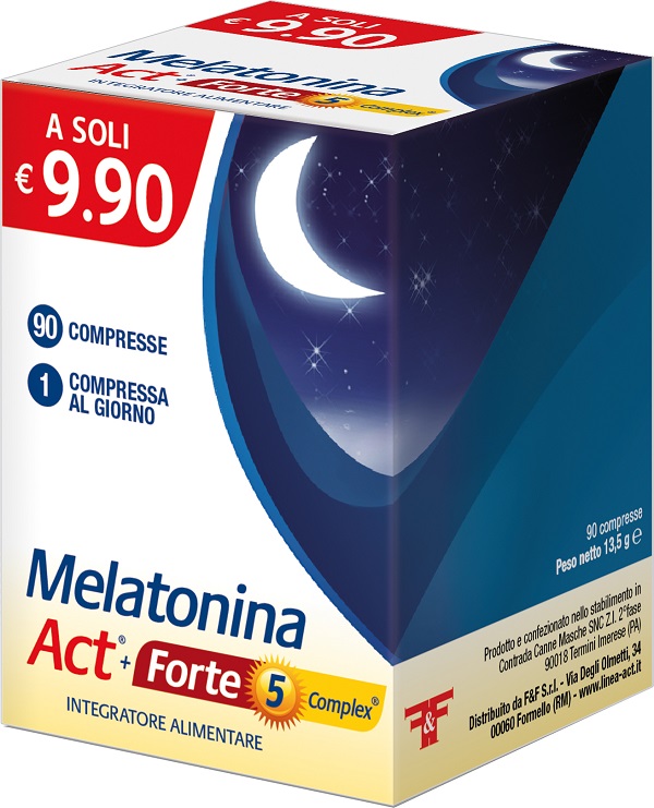 MELATONINA ACT+FORTE 5 COMPLEX 90 COMPRESSE - FarmaLucia