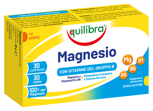 MAGNESIO CON VITAMINE GRUPPO B 30 COMPRESSE - FarmaLucia