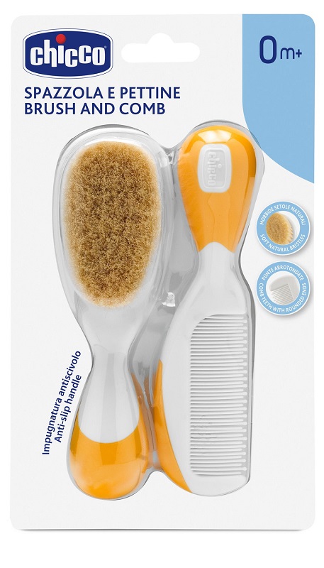 CHICCO SPAZZOLA + PETTINE ARANCIONE - FarmaLucia