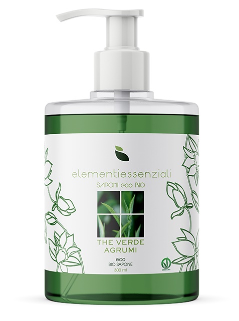 ELEMENTIESSENZIALI SAPONE ECO BIO THE VERDE AGRUMI 300ML - FarmaLucia