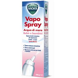 VICKS VAPOSPRAY ACQUA DI MARE BEBE' BAMBINI ISOTONICO 100 ML - FarmaLucia