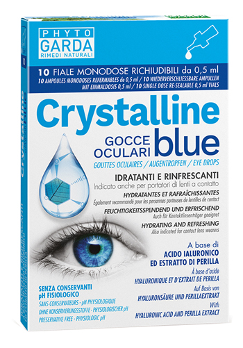 CRYSTALLINE BLUE GOCCE OCULARI MONODOSE 10 FIALE 0,5 ML - FarmaLucia