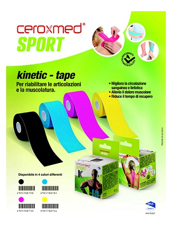 CEROXMED SPORT KINETIC TAPE BLU 1 PEZZO - FarmaLucia