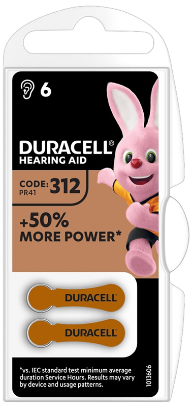 DURACELL EASY TAB 312 MARRONE BATTERIA PER APPARECCHIO ACUSTICO - FarmaLucia