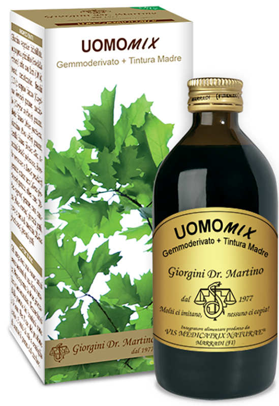UOMOMIX GEMMODERIVATO + TINTURA MADRE SENZA ALCOOL 200 ML - FarmaLucia