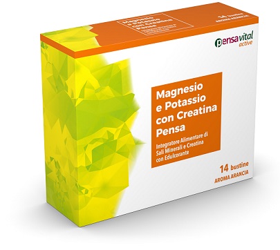 MAGNESIO E POTASSIO CON CREATINA ARANCIA PENSA 14 BUSTINE - FarmaLucia