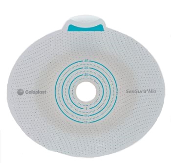 PLACCA PER UROSTOMIA COLOSTOMIA ILEOSTOMIA SENSURA MIO CLICK SISTEMA A DUE PEZZI FLANGIA 70 MM FORO RITAGLIABILE 10-65 MM 5 PEZZI - FarmaLucia