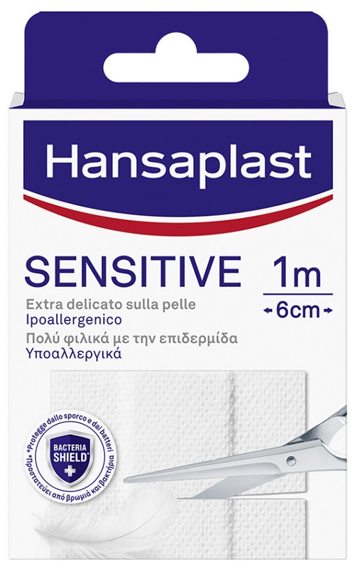 HANSAPLAST STRISCIA SENSITIVE PRETAGLIATA 1X6CM 10 PEZZI - FarmaLucia
