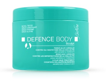DEFENCE BODY ANTICELLULITE FANGO ALLE 3 ARGILLE VASO 500 G - FarmaLucia