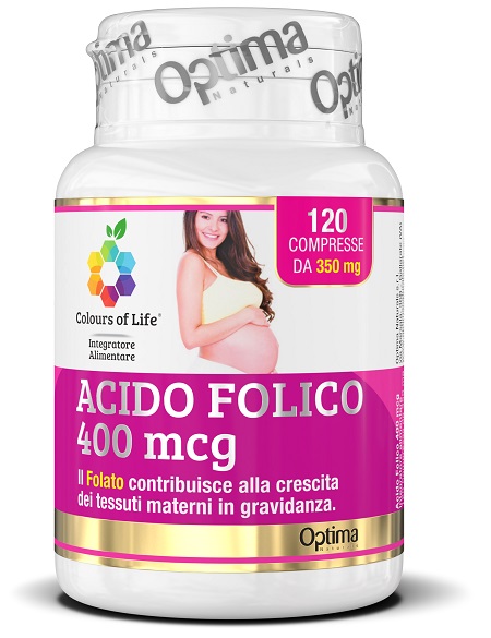 COLOURS OF LIFE ACIDO FOLICO 400 MCG 120 COMPRESSE 350 MG - FarmaLucia