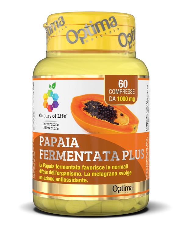 COLOURS OF LIFE FERMENTA PAPAIA PLUS 60 COMPRESSE 1000 MG - FarmaLucia