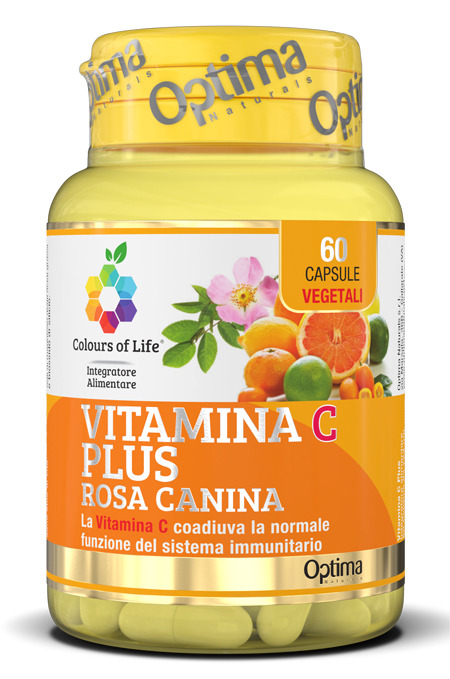 COLOURS OF LIFE VITAMINA C PLUS ROSA CANINA 60 CAPSULE VEGETALI 724 MG - FarmaLucia