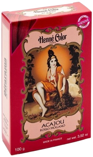 POLVERE HENNE ACAJOU ROSSO MOGANO HENNE COLOR POLVERE VEGETALE COLORANTE RIFLESSANTE 100 G - FarmaLucia