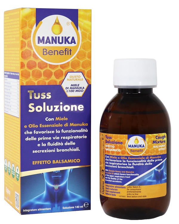 MANUKA BENEFIT TUSS SOLUZIONE 140 ML - FarmaLucia
