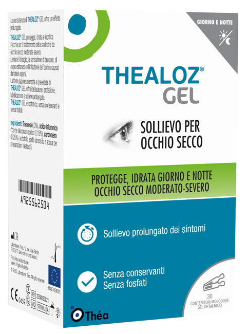 THEALOZ GEL OFTALMICO 30 CONTENITORI MONODOSE 0,4 G - FarmaLucia
