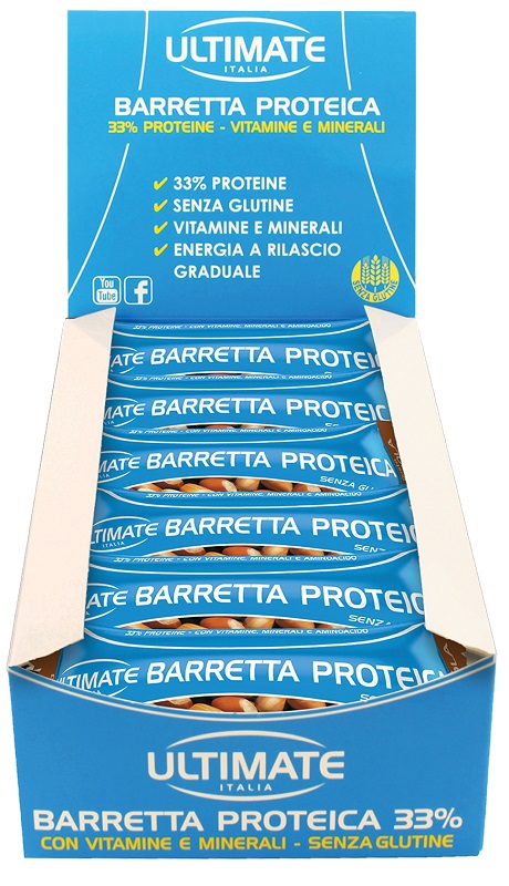 ULTIMATE BARRETTA PROTEICA NOCCIOLA 24 PEZZI - FarmaLucia