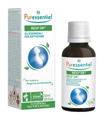 MISCELA RESP OK OLI ESSENZIALI PER DIFFUSIONE 30 ML PURESSENTIEL ECOCERT - FarmaLucia