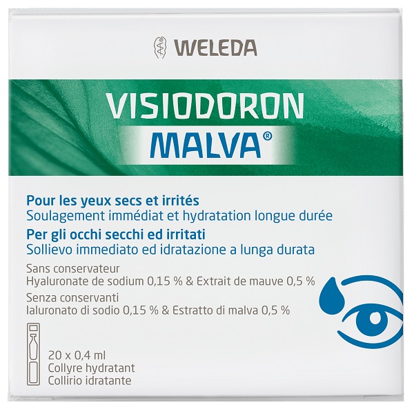 GOCCE OCULARI VISIODORON MALVA 20 MONODOSE DA 0,4 ML - FarmaLucia