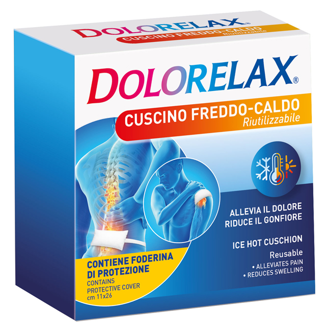 DOLORELAX ICE HOT CUSCINO RIUTILIZZABILE 11X26 CM 2 PEZZI - FarmaLucia