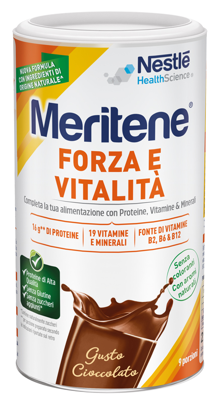 MERITENE FORZA E VITALITA' CIOCCOLATO 270 G - FarmaLucia