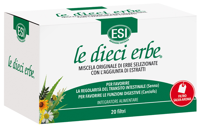 ESI LE DIECI ERBE TISANA 20 FILTRI - FarmaLucia