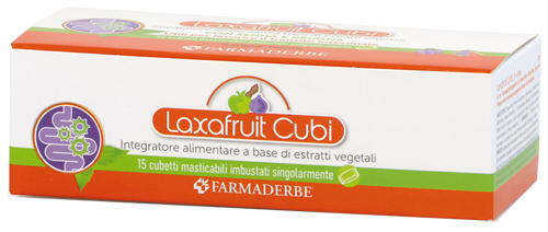 LAXAFRUIT 15 CUBETTI MASTICABILI 150 G - FarmaLucia