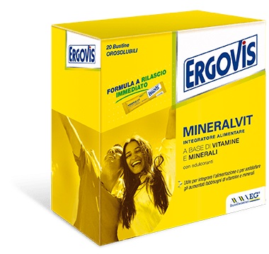 ERGOVIS MINERALVIT 20 BUSTE OROSOLUBILI 30 G - FarmaLucia