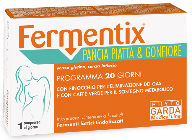 FERMENTIX PANCIA PIATTA E GONFIORE 20 COMPRESSE - FarmaLucia