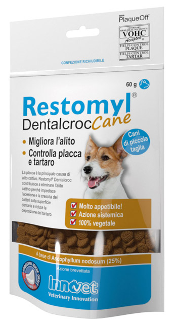 RESTOMYL DENTALCROC CANI PICCOLA TAGLIA BUSTA 60 G - FarmaLucia