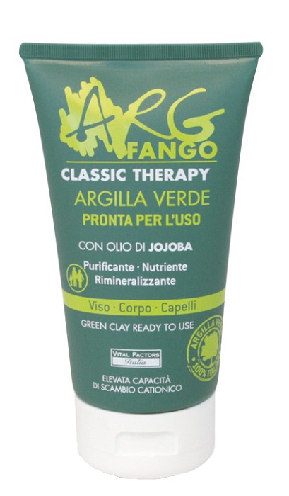 ARGFANGO CLASSIC THERAPY ARGILLA VERDE PRONTA PER L'USO PER VISO CORPO E CAPELLI 150 ML - FarmaLucia