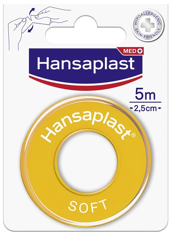 CEROTTO MEDICATO IN ROCCHETTO HANSAPLAST SOFT M5X2,5CM - FarmaLucia