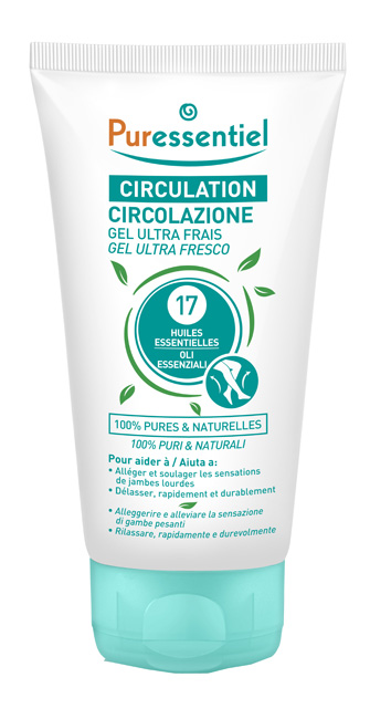 PURESSENTIEL GEL ULTRA FRESCO CIRCOLAZIONE 17 OLI ESSENZIALI 125 ML - FarmaLucia