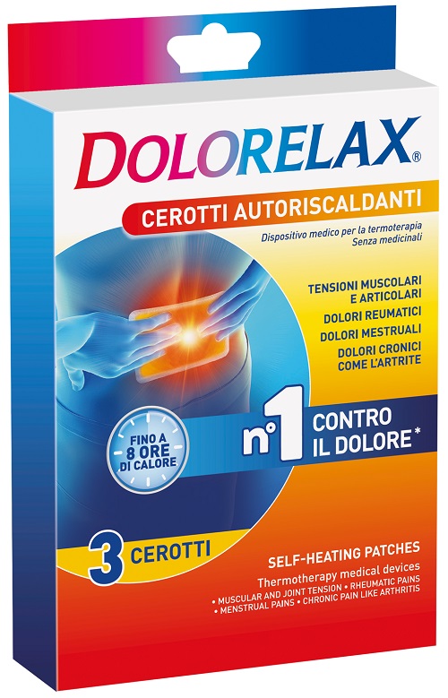 DOLORELAX CEROTTO EFFETTO CALDO 3 PEZZI - FarmaLucia
