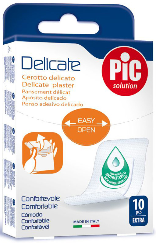 CEROTTO PIC DELICATE EXTRA ANTIBATTERICO 10 PEZZI - FarmaLucia