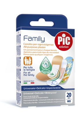 CEROTTO PIC STRIP FAMILY 20 PEZZI ANTIBATTERICO CON TAMPONE - FarmaLucia