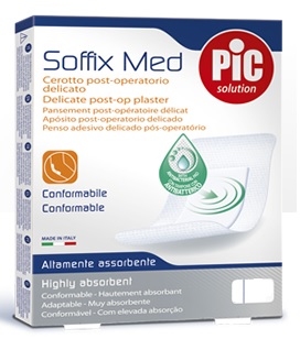 CEROTTO PIC SOFFIX MED IN TNT CON TAMPONE CENTRALE ASSORBENTE STERILE MONOUSO 30X10 CM STERILI ANTIBATTERICO 3 PEZZI - FarmaLucia