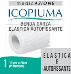 ICOPIUMA BENDA GARZA ELASTICA AUTOFISSANTE CM 10X20 MT - FarmaLucia