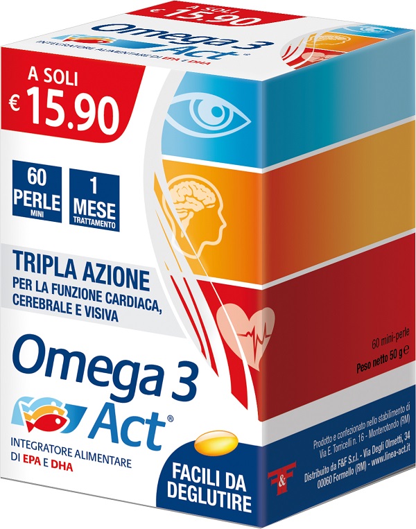 OMEGA 3 ACT 540MG 60 PERLE MINI - FarmaLucia
