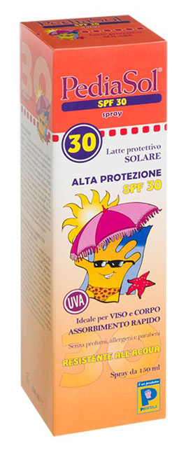 PEDIASOL SPF 30 LATTE SOLARE SPRAY 150 ML - FarmaLucia