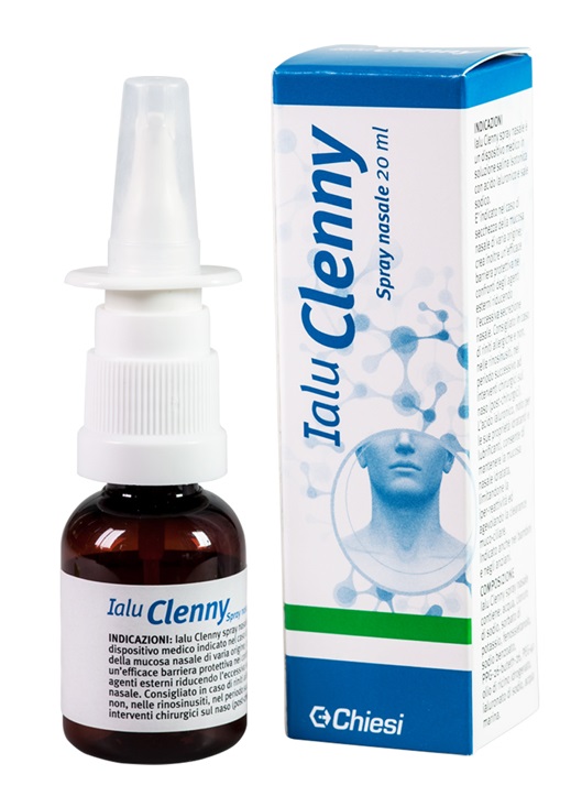 IALU CLENNY SPRAY NASALE SOLUZIONE SALINA ISOTONICA CON ACIDO IALURONICO E SALE SODICO 20 ML - FarmaLucia