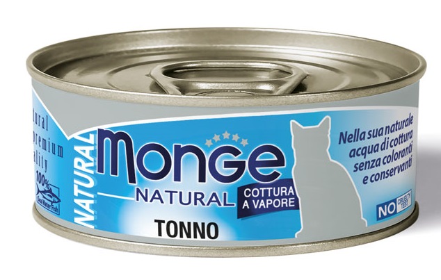 MONGE NATURAL QUALITY GATTO MONGE NATURAL TONNO DELL'ATLANTICO 80 G - FarmaLucia