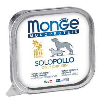 MONGE MONOPROTEICO 100% POLLO 150 G - FarmaLucia