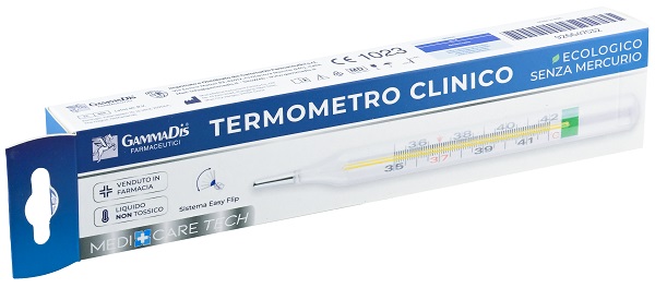 TERMOMETRO CLINICO ECOLOGICO SENZA MERCURIO 1 PEZZO MEDICARE - FarmaLucia